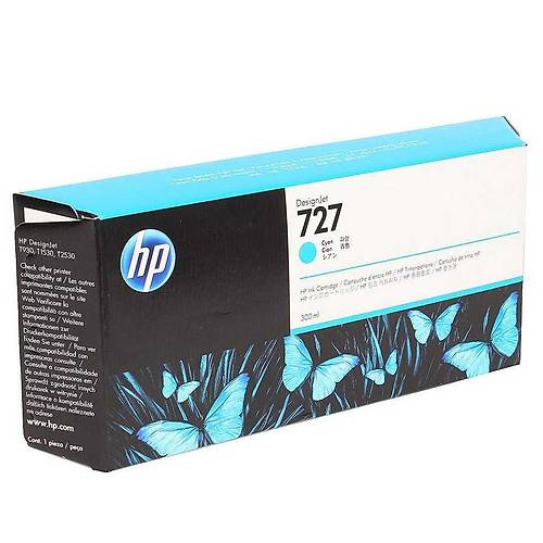 Hp F9J76A 727 300 Ml Geni� Format Mavi Orijinal Inkjet Kartu�