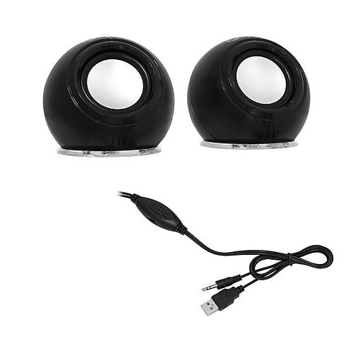 Frisby FS-2130U 1+1 6W Rms RGB Usb Siyah Hoparlr