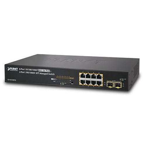 Planet PL-GS-4210-8P2S 8 Port Gigabit PoE 2 Port SFP 120W PoE Ynetilebilir Switch