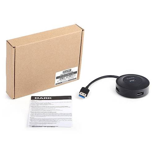Dark DK-AC-USB344 USB344 USB 3.0 to 4 Port USB 3.0 Siyah USB oklayc Hub