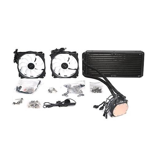 Dark DKCCW247 AquaForce W274 240 2x12cm ARGB Fanl INTEL-AMD Sv Soutmal lemci Fan