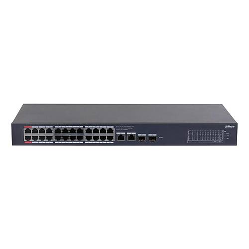 Dahua CS4228-24GT-240 24 Port Gigbait PoE 2 Port Gigabit Uplink 2 Port SFP 240W Cloud Ynetilebilir PoE Switch