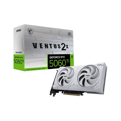 Msi RTX 5060 TI 8G VENTUS 2X OC WHITE PLUS 8 GB GeForce RTX 5060 Ti Ventus 2X OC Plus 128Bit Beyaz NVIDAEkran