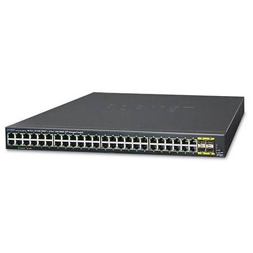 Planet PL-GS-4210-48T4S 48 Port Gigabit 4 Port SFP Ynetilebilir Rack Mount Ethernet Switch