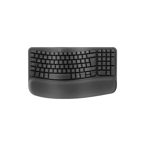 Logitech 920-012311 WAVE KEYS Q TR Ergonomik Grafit Siyah Kablosuz Klavye