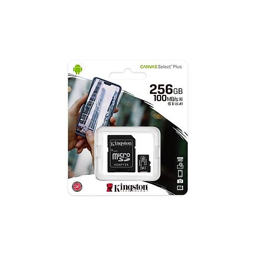 Kingston SDCS2/256GB 256 GB SDXC Class 10 Uhs-I Canvas Select microSD Hafza Kart