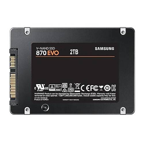 Samsung MZ-77E2T0BW 2 TB 870 EVO 560/530Mb/s 2.5 inch SSD Harddisk