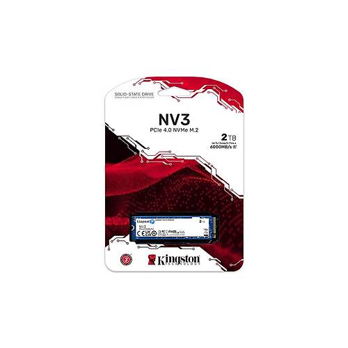 Kingston SNV3S/2000G NV3 2 TB 6000-5000Mb/s PCIe 4.0x4 NVMe 22x80 SSD Harddisk