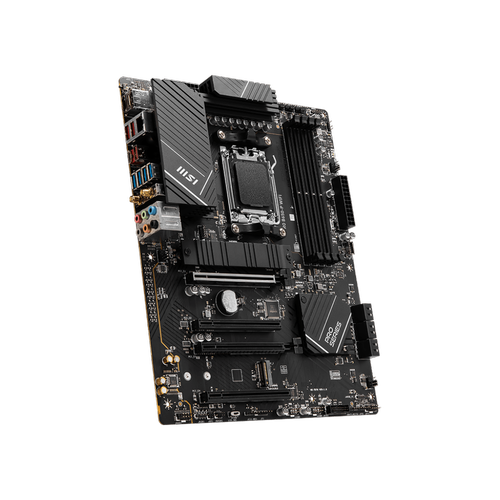Msi PRO B650M-A WIFI Sc-AM5 B650 DDR5 6400Mhz M.2 2.5Gbit Wi-Fi 6E mATX AMD Anakart