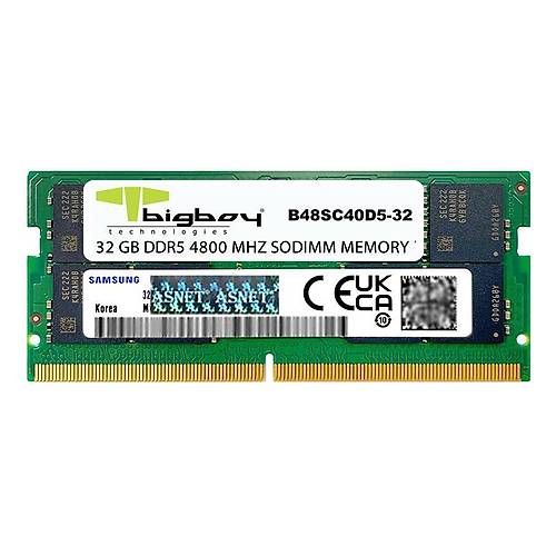 Bigboy B48SC40D5/32 32 GB DDR5 4800Mhz CL40 Notebook Bellek