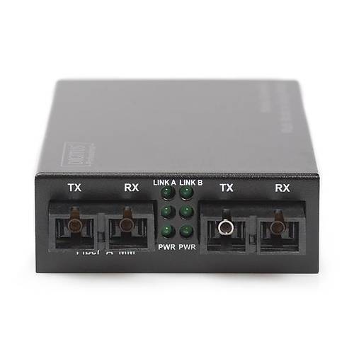 Digitus DN-82124 20 Km Gigabit Multimode to Singlemode SC to SC Media Converter