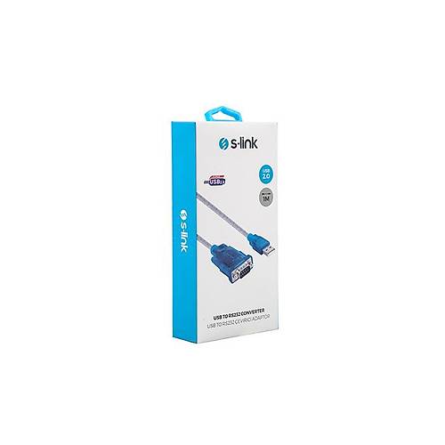S-Link 1 Mt USB 2.0 to RS232 �evirici Kablo