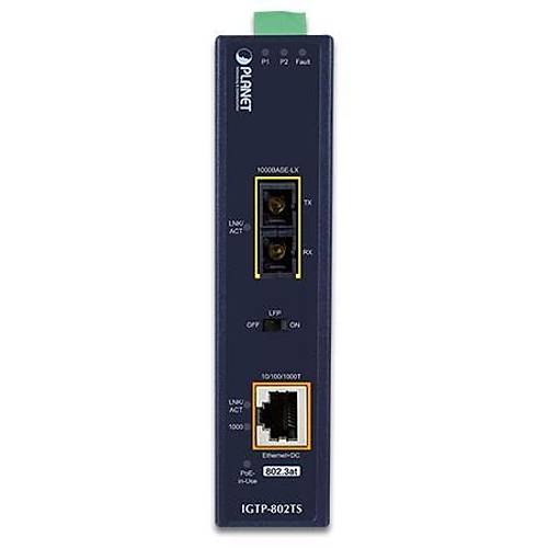 Planet PL-IGTP-802TS 10 Km 1000BASE-LX To 10/100/1000BAse-T Media Converter