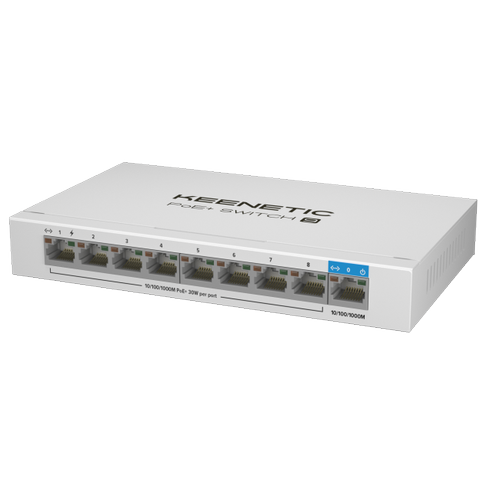 Keenetic KN-4710-01-EU 8 Port Gigabit PoE+ 1 Port Uplink 120Watt PoE Switch