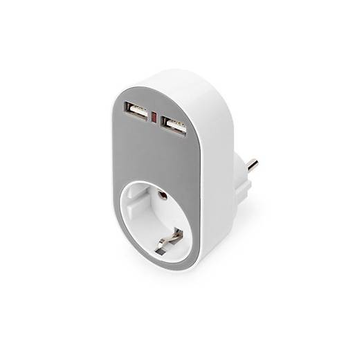 Digitus DA-70617 Universal USB Plug-in 2xUSB A Soketli Priz