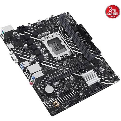 Asus PRIME H610M-K ARGB Sc-1700 H610 DDR5 5600Mhz M.2 SATA mATX INTEL Anakart