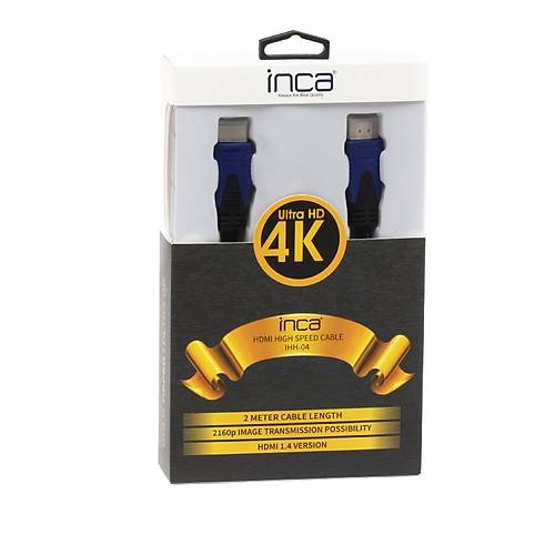 Inca IHH-04 2 Mt HDMI to HDMI v1.4 3D 2160p 1080p FHD %100 Bak�r G�r�nt� Kablosu