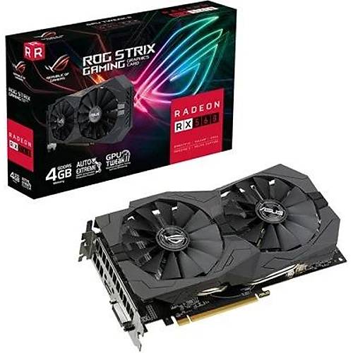 Asus ROG-STRIX-RX560-4G-V2-GAMING 4 GB GDDR5 Radeon RX560 V2 128Bit AMD Ekran Kart