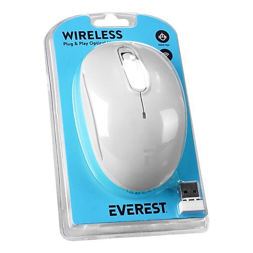 Everest SMW-666 1500Dpi 3 Tu�lu Beyaz Kablosuz Mouse