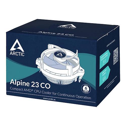 Arctic AR-ACALP00036A Alpine 23 CO 9.2cm Fanl AMD A5 Uyumlu Kompakt lemci Soutucusu