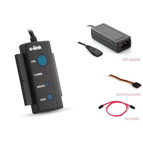 S-Link SL-SATA35 USB 2.0 to SATA + IDE DATA Dntrc Adaptr