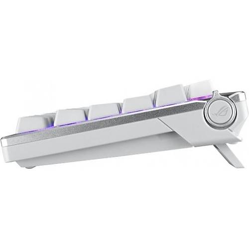 Asus M701 ROG AZOTH/NX SNOW/PBT/UK Q ENG Beyaz Gasket Monut 3 3 Mod Ba�lant�l� Oyuncu Klavyesi