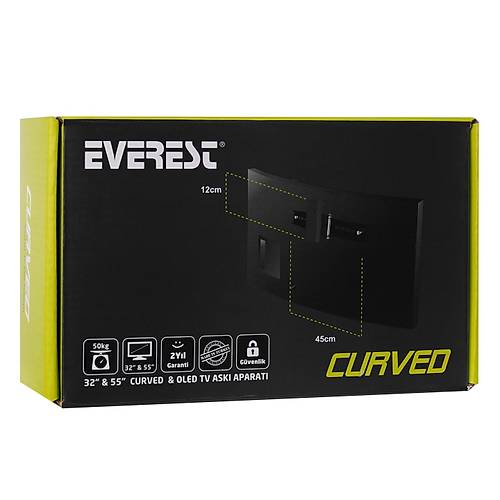 Everest TK-27 32 - 55 inch Kavisli Curved OLED Tv Ask� Aparat�
