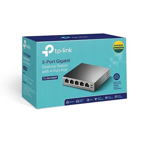 Tp-Link TL-SG1005P 5 Port 10/100/1000 Poe Masast Switch