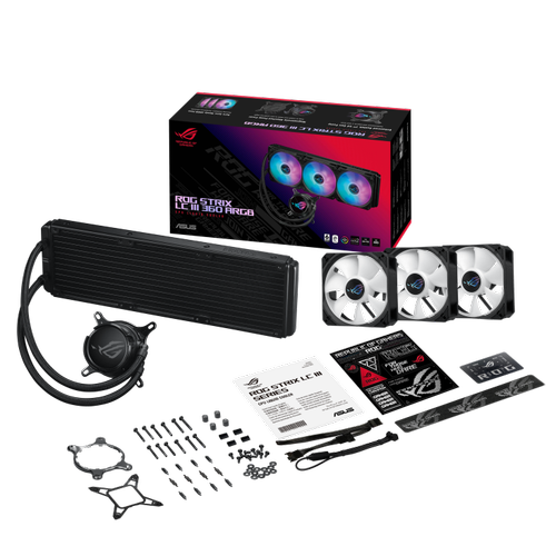 Asus ROG STRIX LC III 360 ARGB LCD 3x12cm ARGB GEn7 V2 Pompas� S�v� So�utmal� ��lemci So�utucu