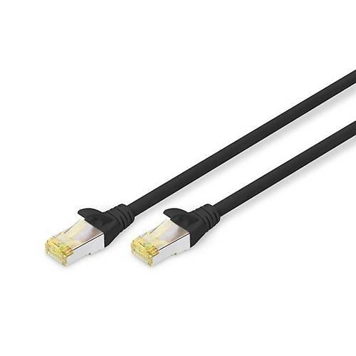 Digitus DK-1644-A-005/BL 0.50 Mt F-FTP CAT6A AWG 26/7 LSZH Siyah Patch Cord Kablo
