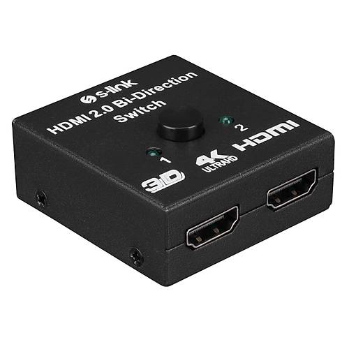 S-Link SL-LU613 1 Port Giri�i 2 Port ��k�� HDMI �ift Y�nl� G�r�nt� Splitter