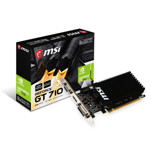 Msi GT 710 2GD3H LP 2 GB DDR3 GeForce GT710 64Bit NVIDIA Ekran Kart