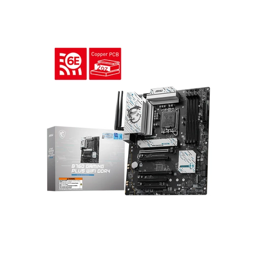 Msi B760 GAMING PLUS WIFI DDR4 Sc-1700 DDR4 5333Mhz M.2 2.5Gbit LAN Wi-Fi 6E ATX INTEL Anakart