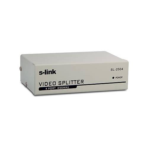 S-Link SL-2504 1 Port VGA Giri� 4 Port VGA ��k�� 250Hz G�r�nt� �oklay�c�
