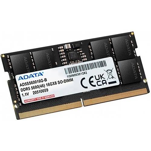 Adata AD5S560032G-S 32 GB DDR5 5600 Mhz CL46 Notebook Bellek