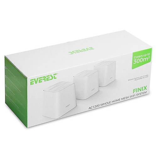 Everest FINIX MW3-3P 2 Port Gigabit AC1200 Dual Bant 3 l� Paket Messh Access Point