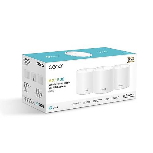 Tp-Link DECO X10 3 l� Paket 2 Port Gigabit AX1500 Dual Band 5dBi Wi-Fi 6 Access Point