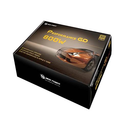 High Power HP1-J800GD-F12S Performance GD 800W 80+ Gold 12cm Fan G Kayna