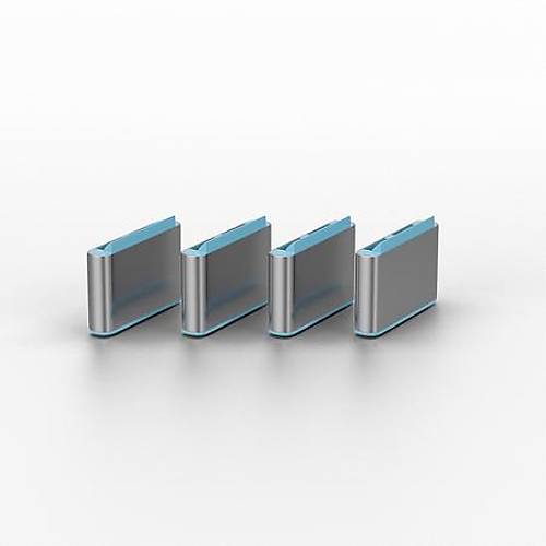 Lindy LIN-40466 USB Type C Mavi 10 Adet USB Type C Port Kiliti