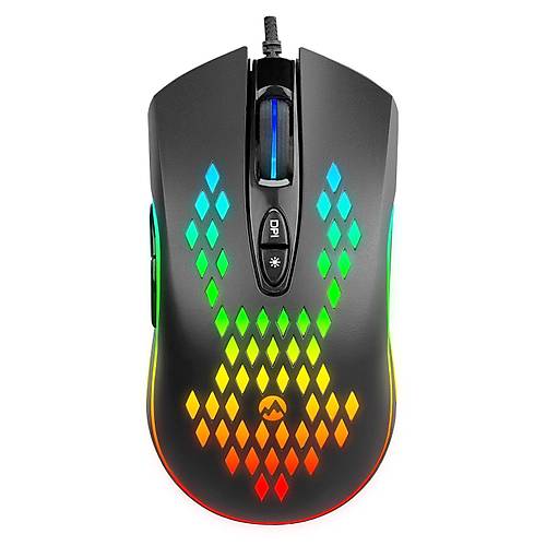 Everest SM-G07 METAFOR USB 6400Dpi 7 Tu�lu RGB Kablolu Oyuncu Mouse