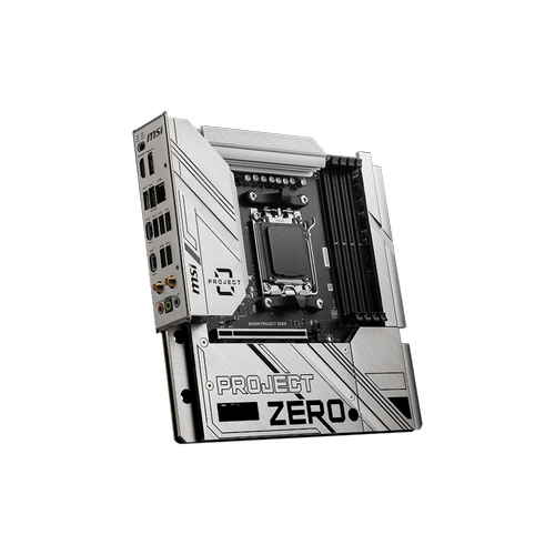 Msi B650M PROJECT ZERO Sc-AM5 B650 DDR5 7600Mhz M.2 2.5Gbe Lan Wi-Fi 6E mATX AMD Anakart