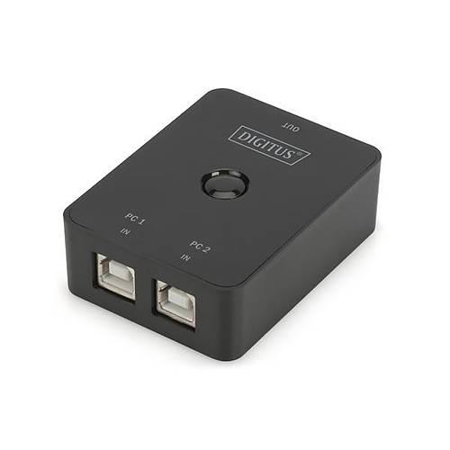 Digitus DA-70135-2 2 Port USB 2.0 Tip B to 1 Port USB 2.0 Tip A D��meli USB Payla��m Cihaz�