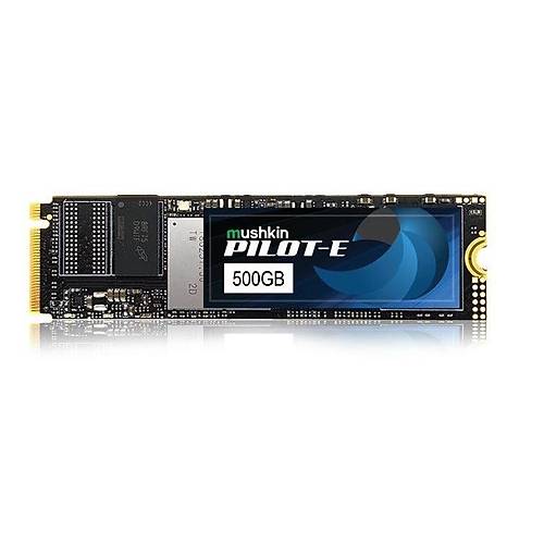 Mushkin MKNSSDPE500GB-D8 500 GB 3500-2300Mb/s Pilot-E PCIe NVMe Gen3 M.2 22x80 SSD Harddisk