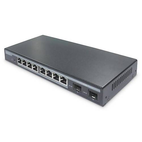 Digitus DN-95344 8 Port Gigabit PoE 86W 2 Port SFP Layer 2 Ynetilebilir PoE Switch