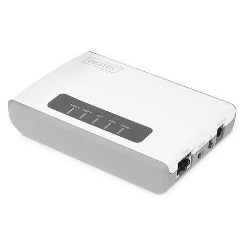 Digitus DN-13024 USB 2.0 to Kablosuz 300NM Multi Fonksiyon 2 Port Network USB Yaz�c� Payla��m Cihaz�