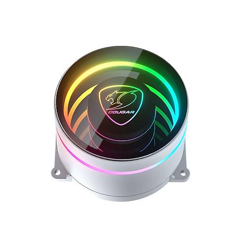 Cougar CGR-PSDELRGB-W-240 240mm 2x12cm ARGB Fanl� INTEL-AMD Beyaz S�v� So�utmal� ��lemci So�utucu