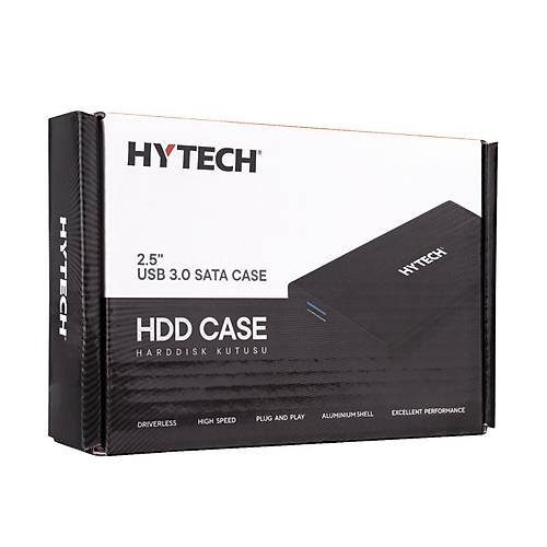 Hytech HY-HDC23 Isb 3.0 to SATA 2.5 inch Siyah Harici Harddisk Kutusu