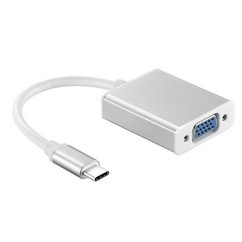 Codegen CDG-CNV32 USB Type C to VGA Erkek Dişi Beyaz USB Ekran Adaptörü