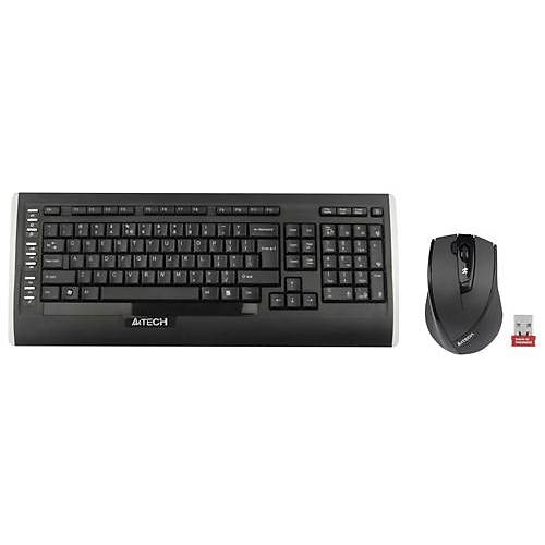 A4 Tech 9300F Q TR Multimedia Kablosuz Siyah Klavye Mouse Seti