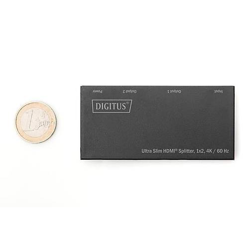 Digitus DS-45322 1 Port Giri� 2 Port ��k�� Ultra Slim 4K micro USB Power HDMI Splitter